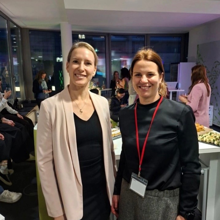 Fintech Ladies Founder Christine Kiefer and Katja Eberle, Anti Financial Crime Expert at Sopra Steria, Berlin March 2026